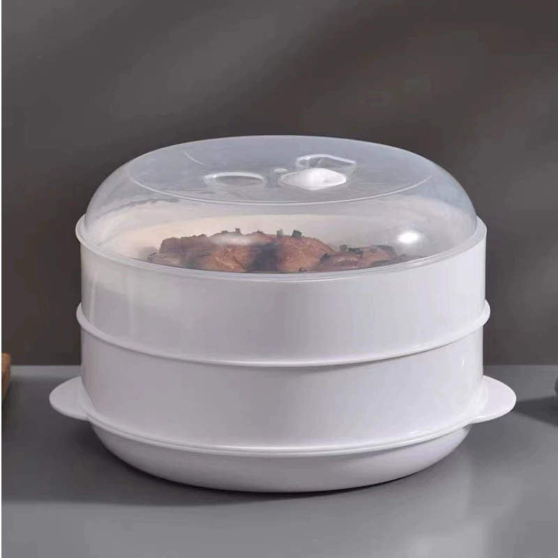 Special steamer for microwave oven steamer with lid, multi-layer thickened multi-functional household heating steamer steamer steamer steamed rice with high temperature resistance