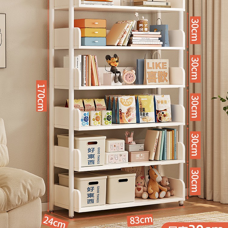 Estante de almacenamiento multicapa estante de almacenamiento de piso simple estante de libros de hierro forjado estante de almacenamiento de sala de estar estante de exhibición estante de biblioteca doméstica