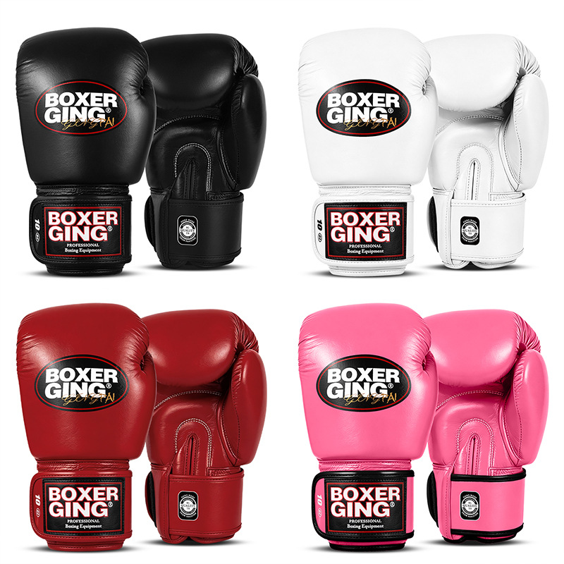 Boxing gloves for men and women, professional fighting leather gloves for adults, Sanda, Muay Thai, children's training, punching bag, fighting competitions
