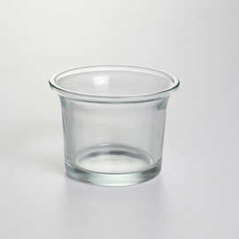 透明中华烛杯压制玻璃烛台 磨砂蜡台创意香薰灌蜡彩色华夏玻璃杯