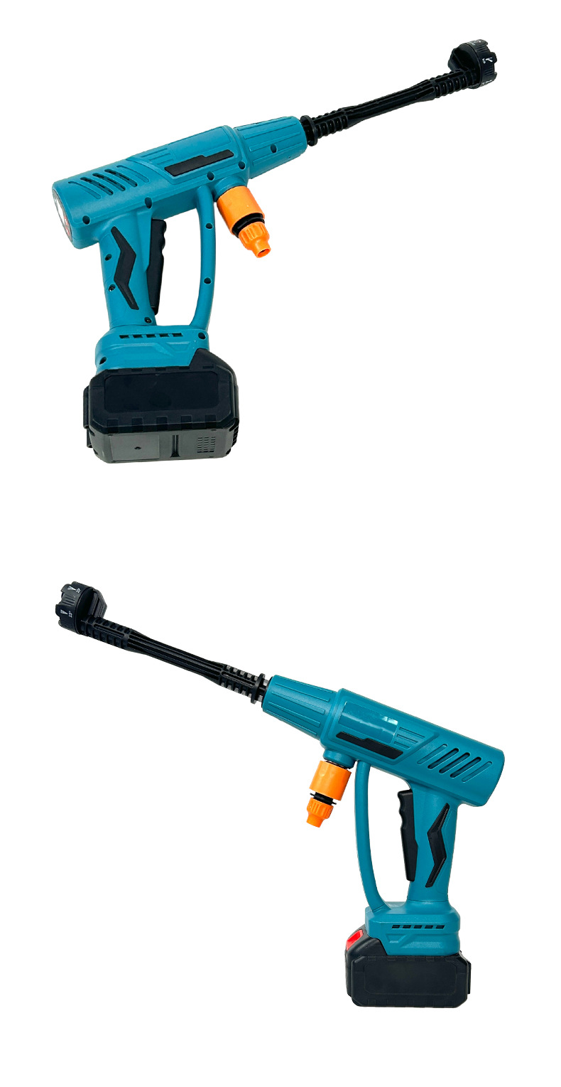 Lithium Battery High-Pressure Car Wash Gun Lithium Battery Brushless High-Pressure Cleaning Machine Household High-Power Rechargeable Lithium Battery High-Pressure Car Wash Gun