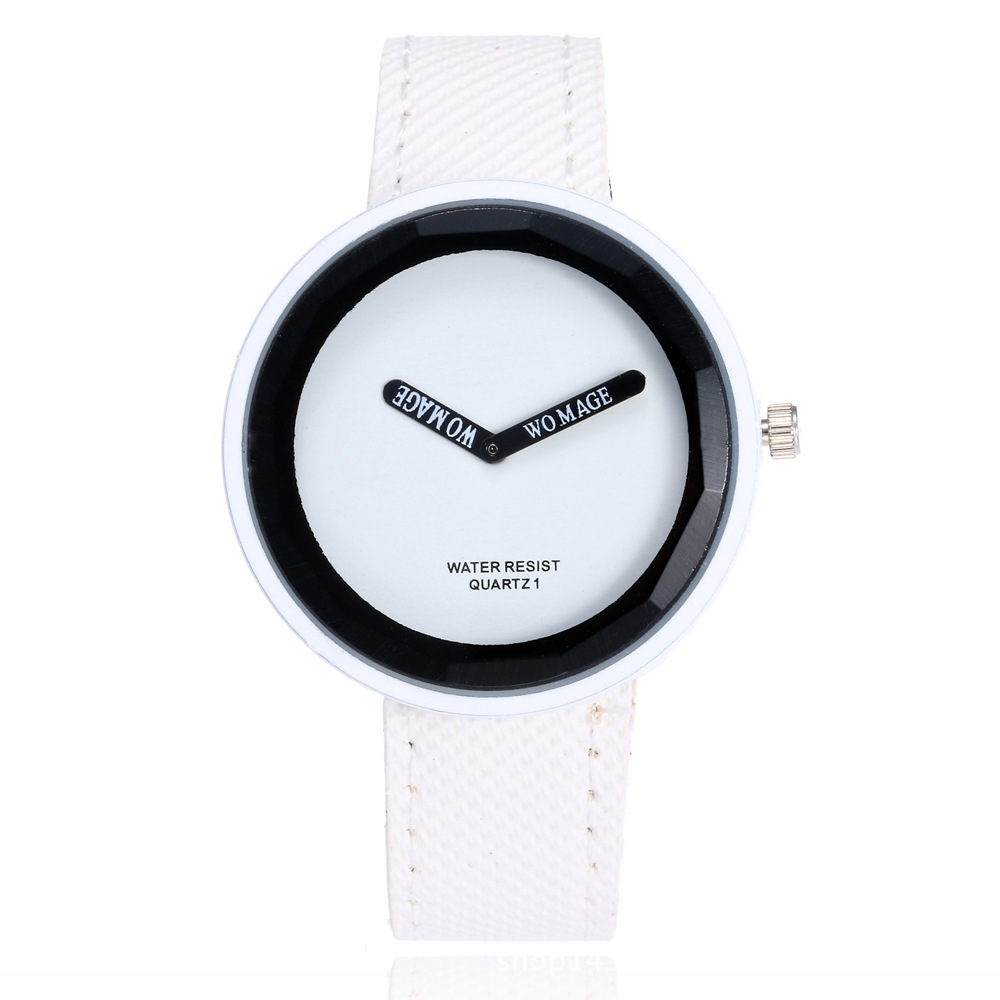 Buckle Buckle Style Round Dial Shape Casual Solid Color Buckle Quartz Women's Watches
