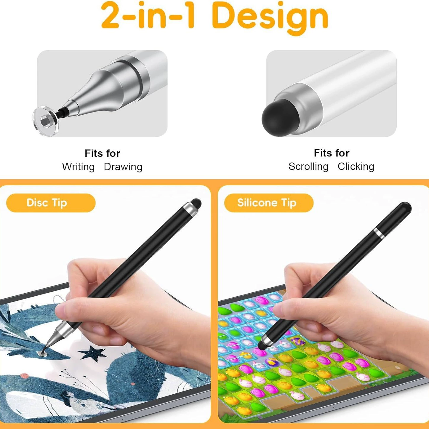 Apple, huawei, compatible brush, tablet touch mobile phone, 2 in 1
