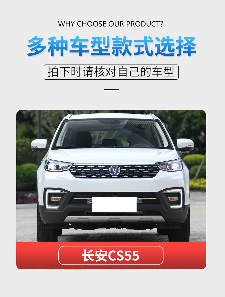 Suitable for Changan Cs55 Rearview Mirror Housing, Reversing Mirror Rear Cover, Reflective Lens Frame, Turn Signal Accessories