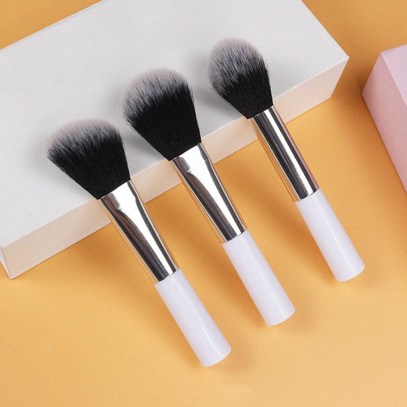 Mini solo cepillo de reparación cepillo suelto rubor cepillo principiante herramienta de maquillaje portátil cepillo de maquillaje de pie plana