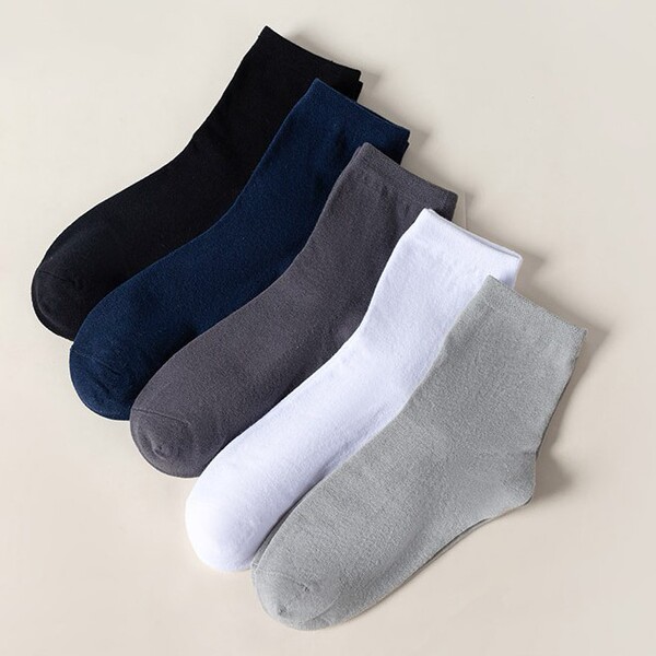 Cotton socks all cotton socks Men's business casual socks contain…
