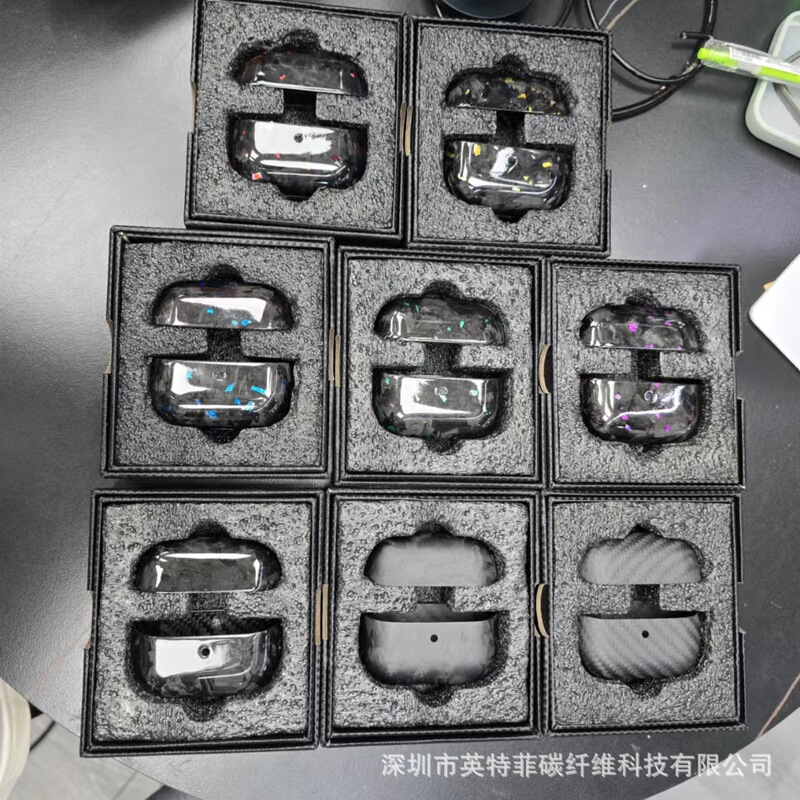 For Samsung Galaxy Buds3 Pro Carbon Fiber Headphone Protective Case Samsung Bluetooth Headphone Hard