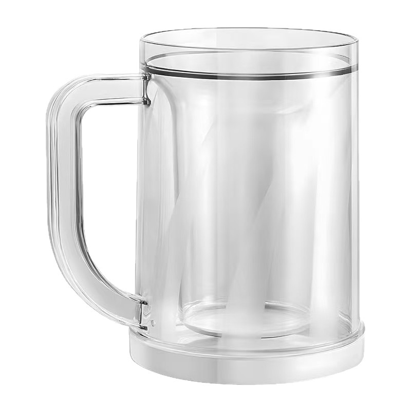 夏のアイスカップ、アイスビールカップ、冷凍カップ、大容量アイスカップ、冷たいドリンクカップ、二層デザイン|undefined