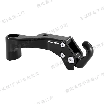 Motorcycle Modification Accessories Aluminum Alloy Open-Close Hook Suitable for Forza Nss350 Forza35 (Motosiklet ləvazimatları və aksesuarları) - gg-26005-universal-folding-hook-with-logo-black