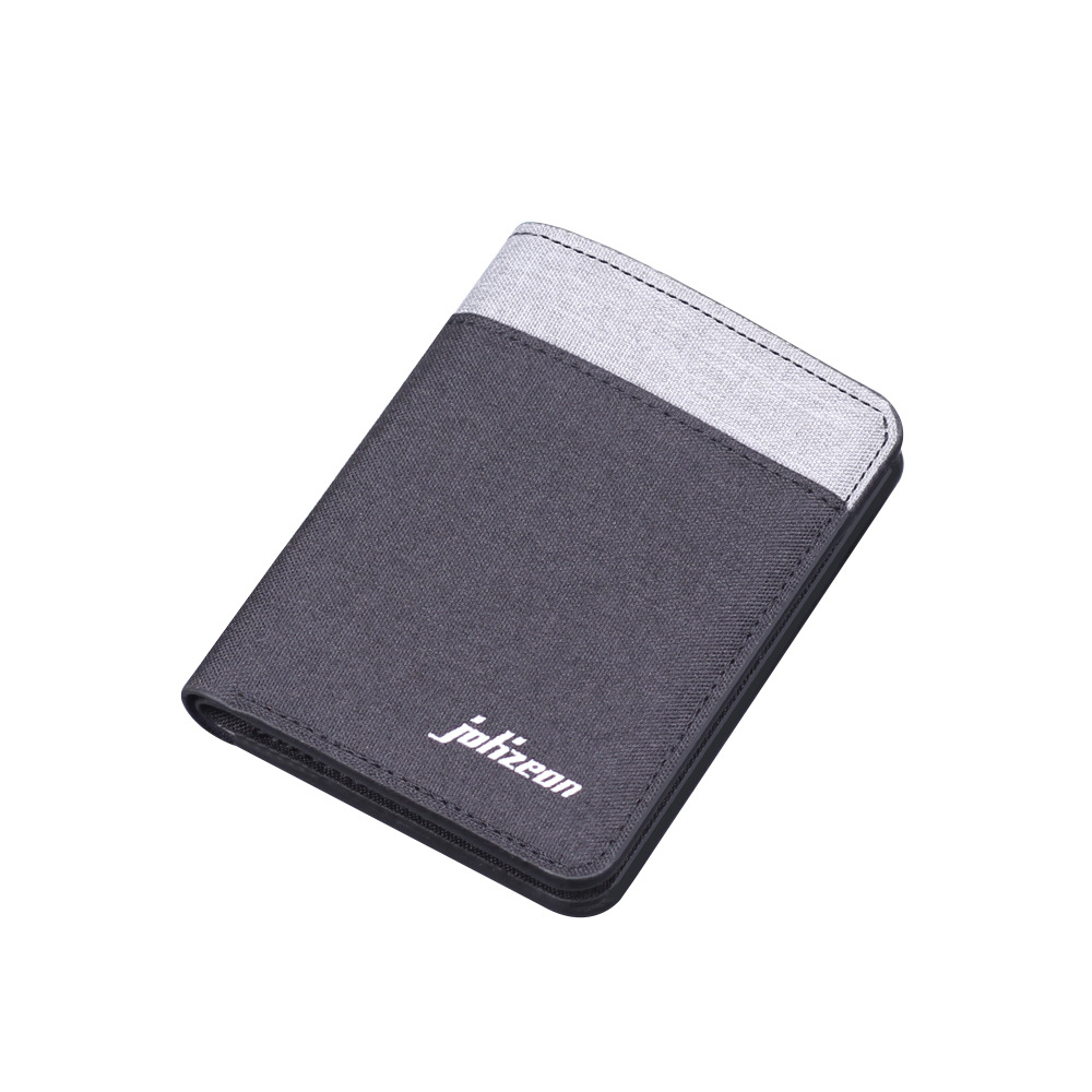 Cartera de lona para hombres, bolsa de tarjetas para hombres, tela suave, cartera vertical para hombres, 5 tarjetas, cartera corta para hombres, ultra delgada