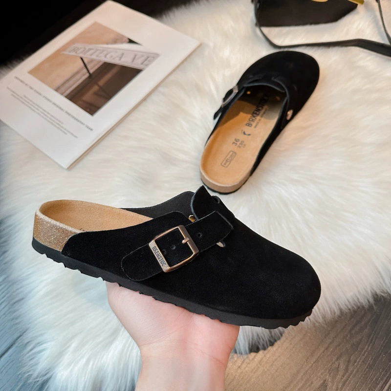 Покупные мужские и женские Birken обувь из натуральной кожи BK, лето 2025, новая толстая подошва, один стиль, обувь с пробкой для улицы