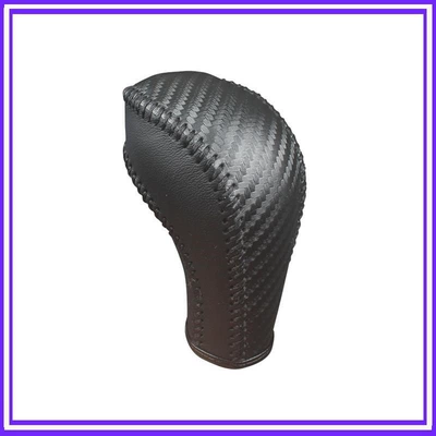 15 Buick Excelle automatic transmission cover, Excelle gear shift handle cover, gear shift knob cover (Sürətlər qutusu və əl tormozu başlıqları) - 13-15-models-of-the-excelle-carbon-fiber-black-genuine-leather
