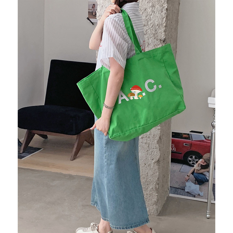 Spring Bright Eye White Tote Bag Lazy Windsurfing Cloth Bag Large Capacity Shoulder Bag Student Class Bag Commuter Bag Women Spring Bright Eye White Tote Bag Lazy Windsurfing Cloth Bag Large Capacity Shoulder Bag Student Class Bag Commuter Bag Women