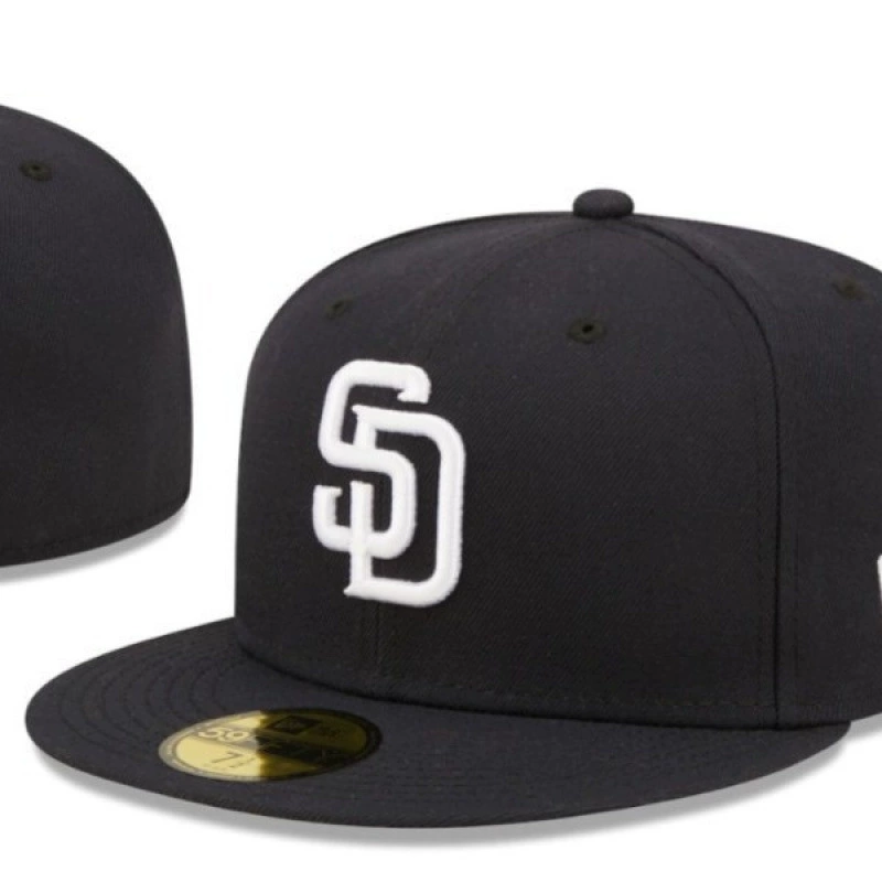 [San Diego Padres] Закрытый солнцезащитный козырек для пар, солнцезащитная шляпа, шляпа с вышивкой, полностью закрытая бейсболка