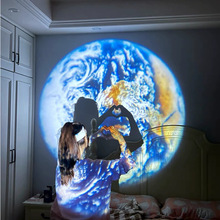 地球月球投影灯氛围跨境USB直播背景灯卧室家居拍照创意氛围夜灯