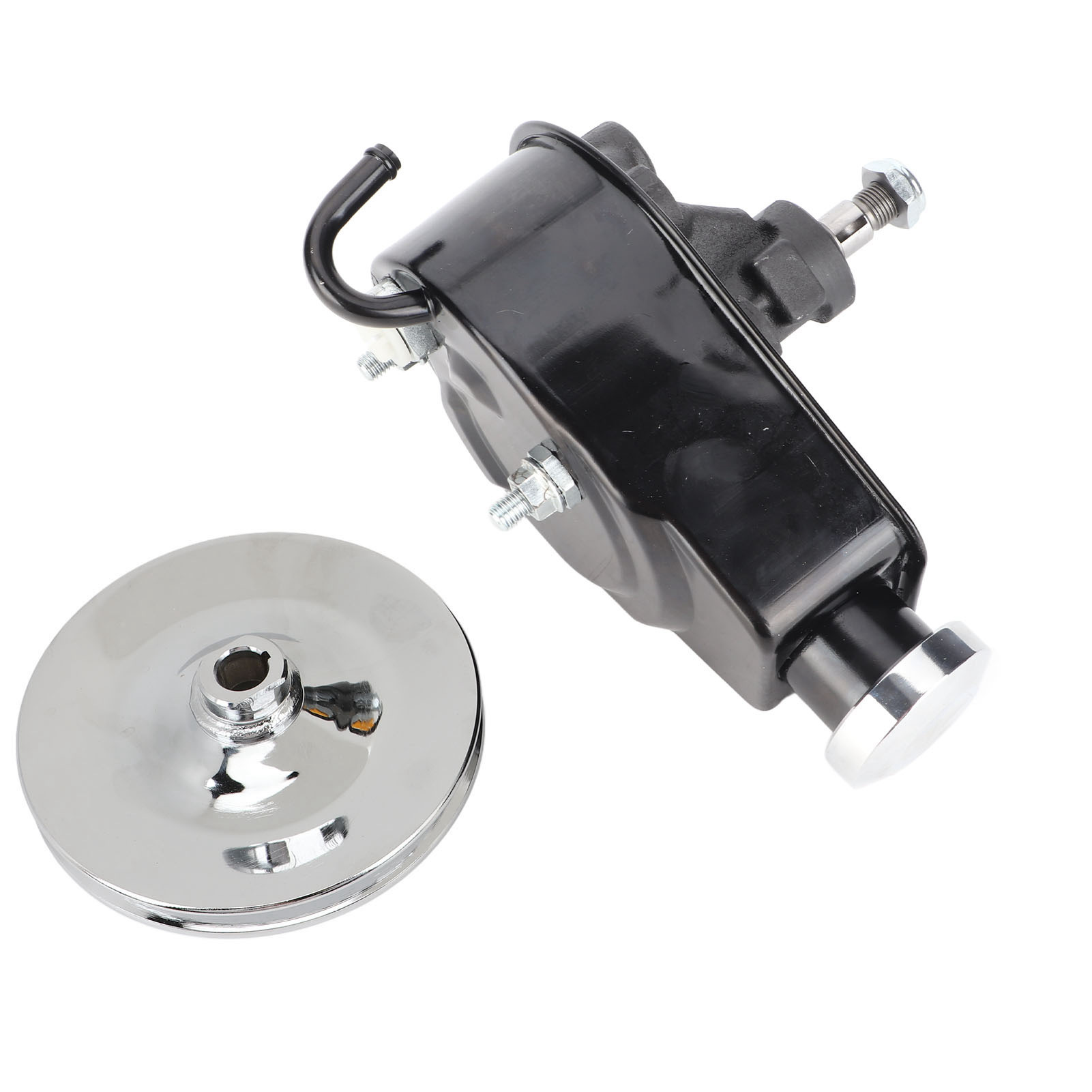 Saginaw Style Power Steering Pump+Single Groove Pulley Set for Bbc Sbc Chevy