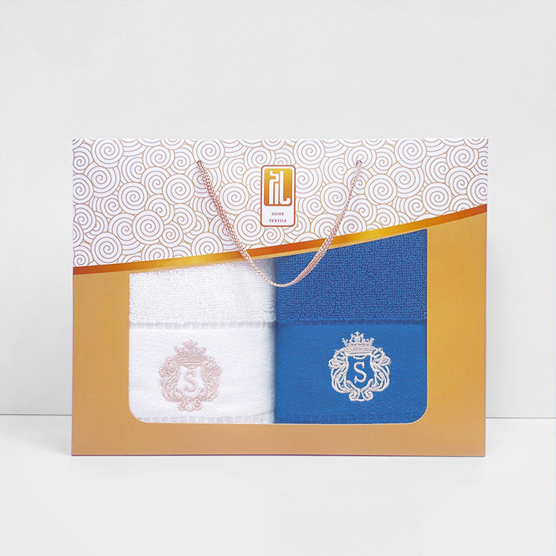 더블 스트립 오스 + 골드 더블 박스 (라이스 + 블루)