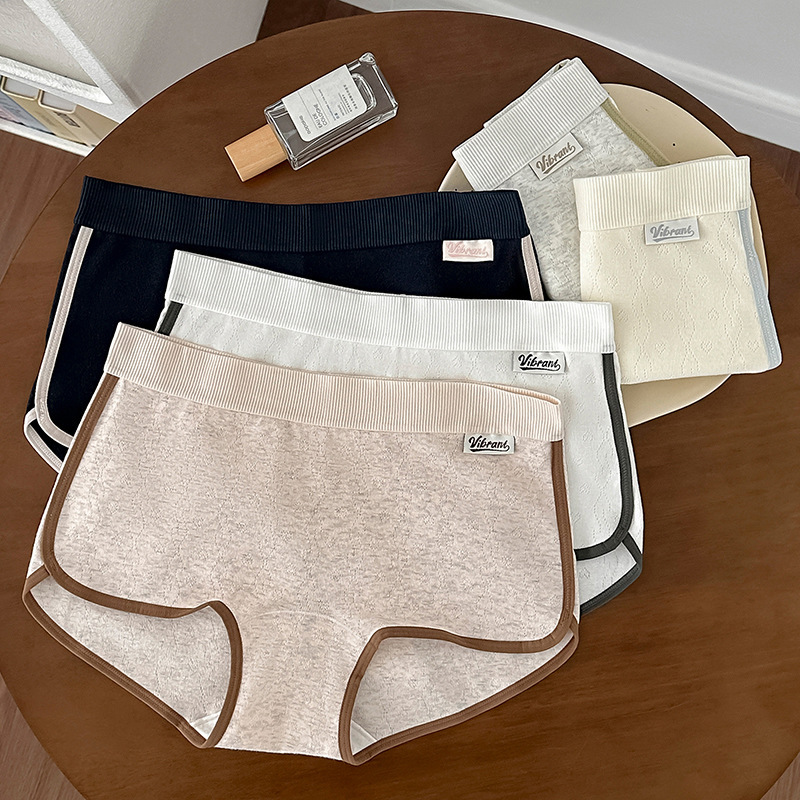 5383 # Hong Kong-Style Color-Blocking Sports Style Girl's A-Class Jacquard Cotton Large Size Boxer Briefs 10A Probiotic Crotch Mid-Waist 5383 # Hong Kong-Style Color-Blocking Sports Style Girl's A-Class Jacquard Cotton Large Size Boxer Briefs 10A Probiotic Crotch Mid-Waist