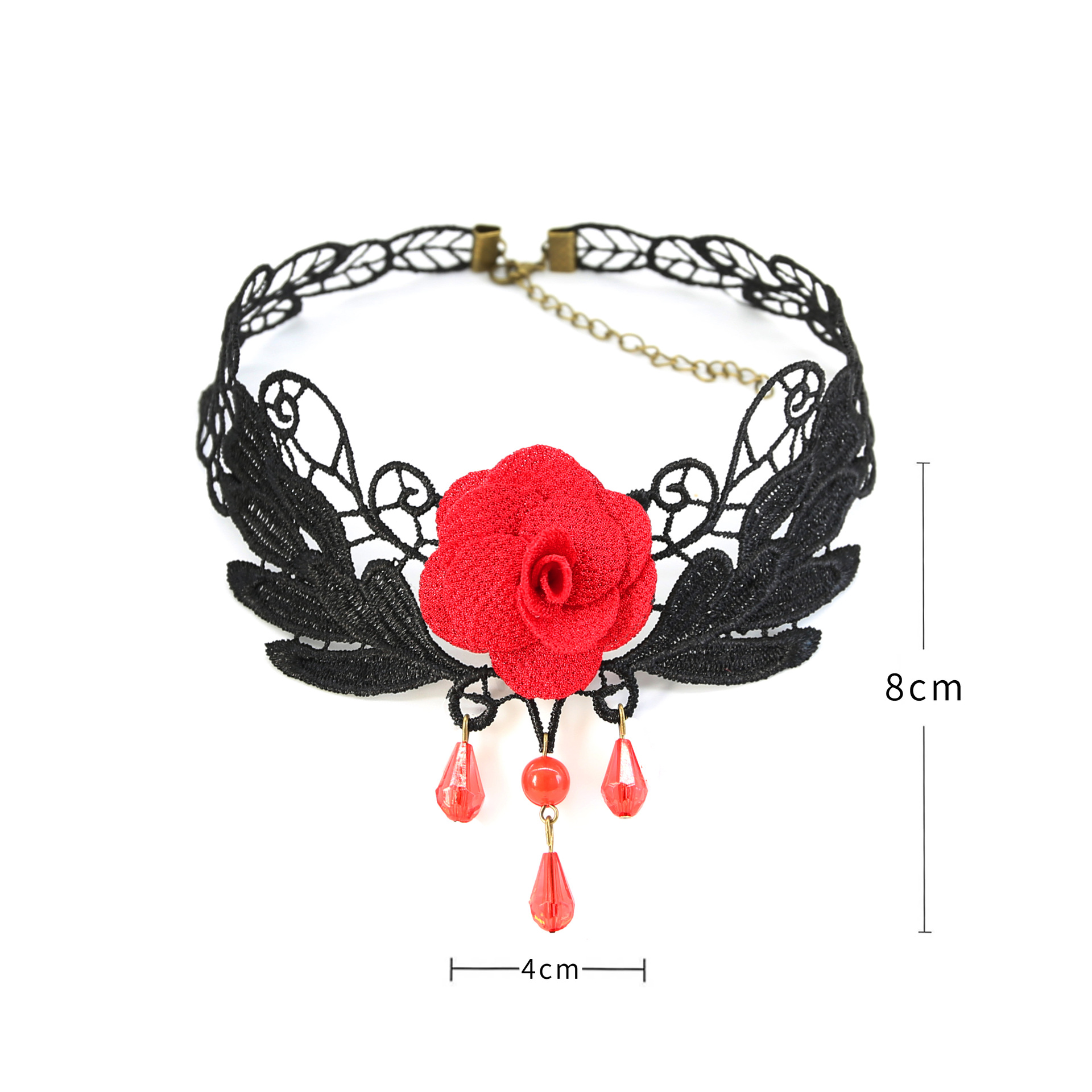 ST75 Цветочное кружевное ожерелье