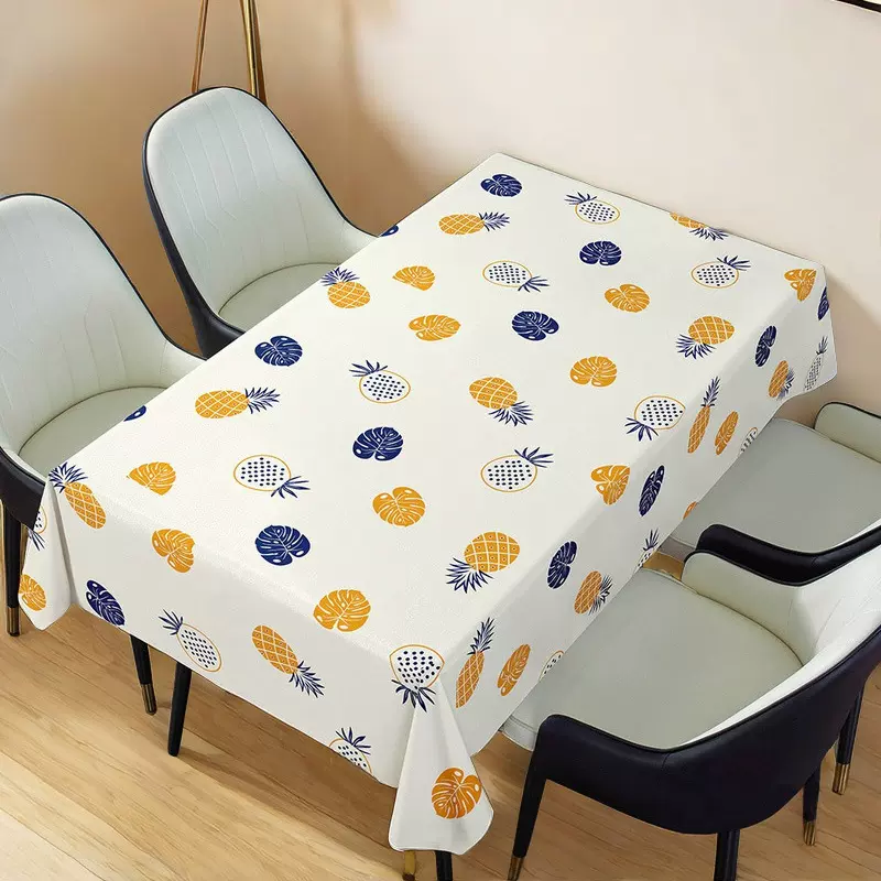 新款小清新格子PVC桌布ins风长方形防水防油免洗茶几垫客厅餐桌垫