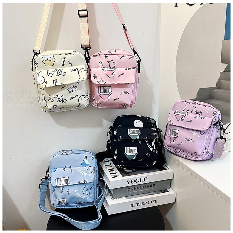 新款单肩儿童包可爱公主包尼龙包卡通儿童包百搭甜美女童斜挎包包