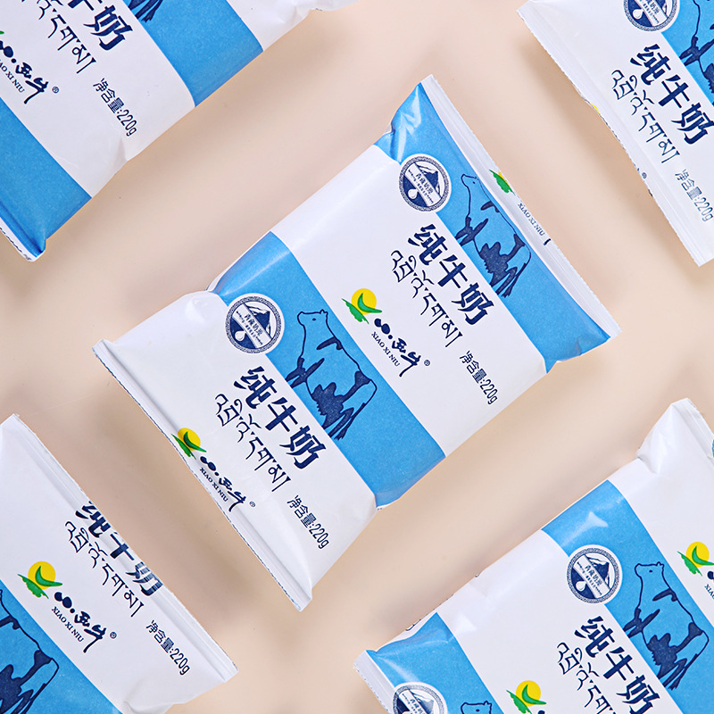 Bright West Ox Qinghai Pure Milk Children's Growth Nutrition Breakfast Fresh Milk 220g*16 Pack/Box