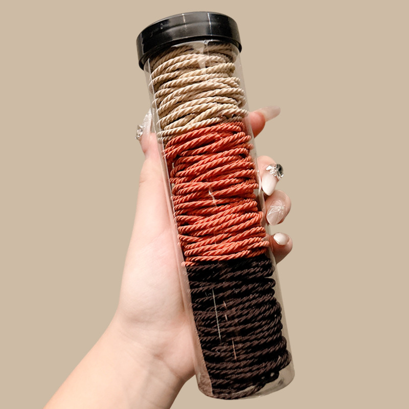 Tela de goma simple y duradera de alta elasticidad para mujeres, anillo de cabello para niños, cordón de cabello no lesiones, accesorios para el cabello diarios versátiles