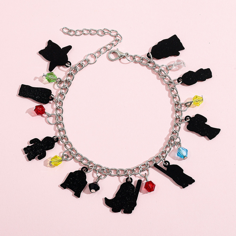 Amazon Cross-Border European and American Film and Television Merchandise Star Wars Luke Leia Vader Cartoon Pendant Bracelet Wholesale