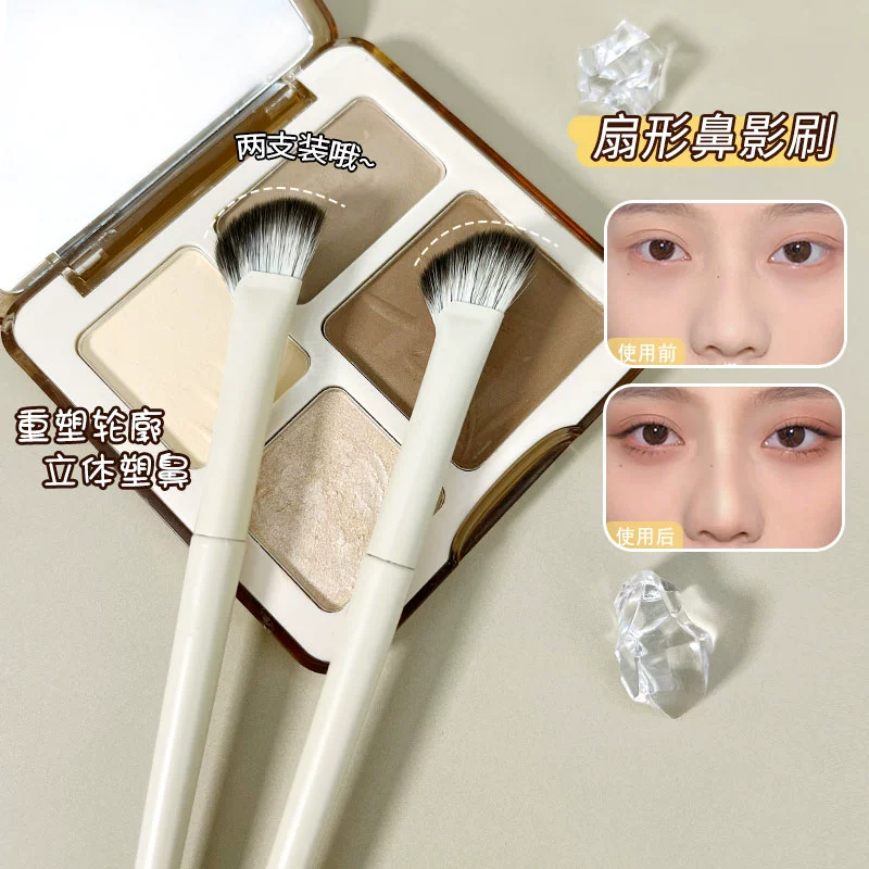 Brush for contouring, highlighter, silhouette correction