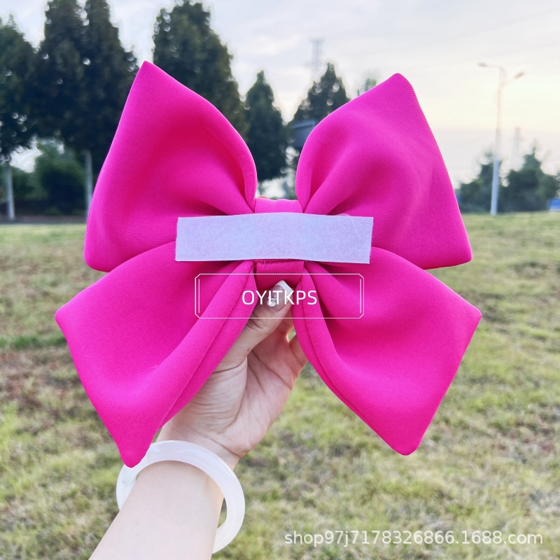 Electric Vehicle Decorative Bow, Cute Velcro Helmet, Motorcycle, Multi-Color Purple Series, Cross-Border Cute and Fun
