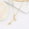 Necklace stainless steel, fashionable accessory, chain for key bag , suitable for import, simple and elegant design