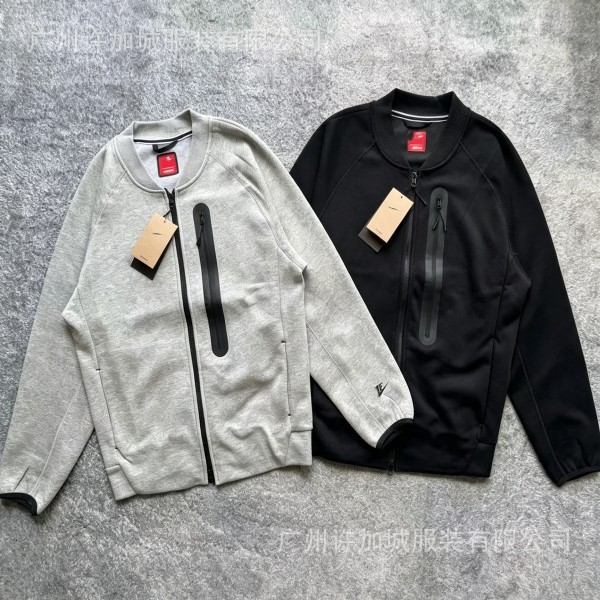 Heavyweight sweatshirt baseball jacket casual knitted coat loose cardigan windproof jacket sports top FB8009