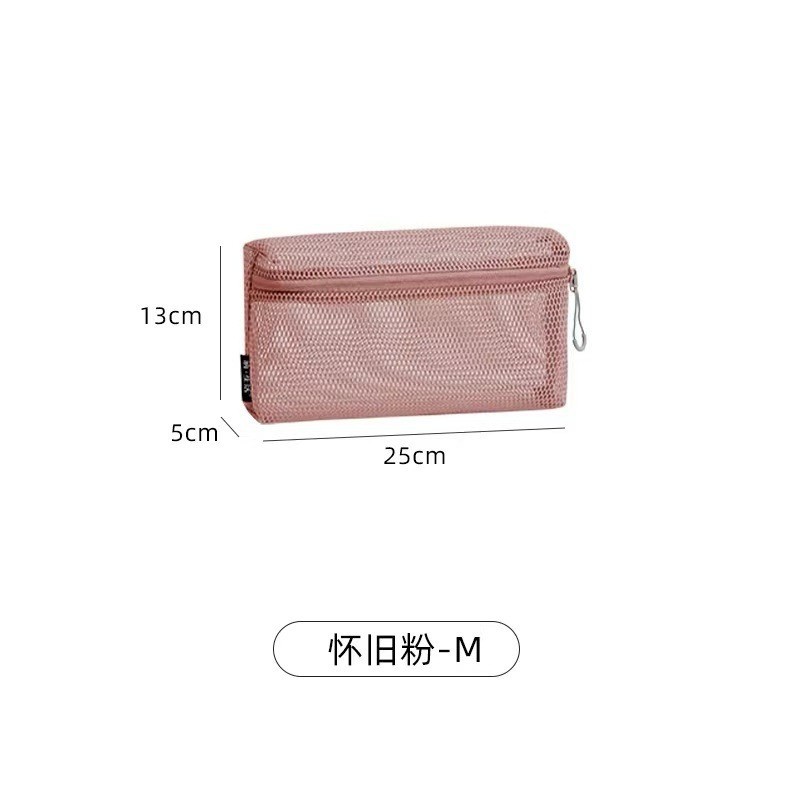 2024 nueva bolsa de cosméticos de nailon para mujer bolsa de lavado de viaje de malla portátil bolsa de almacenamiento bolsa de cosméticos bolsa de almacenamiento