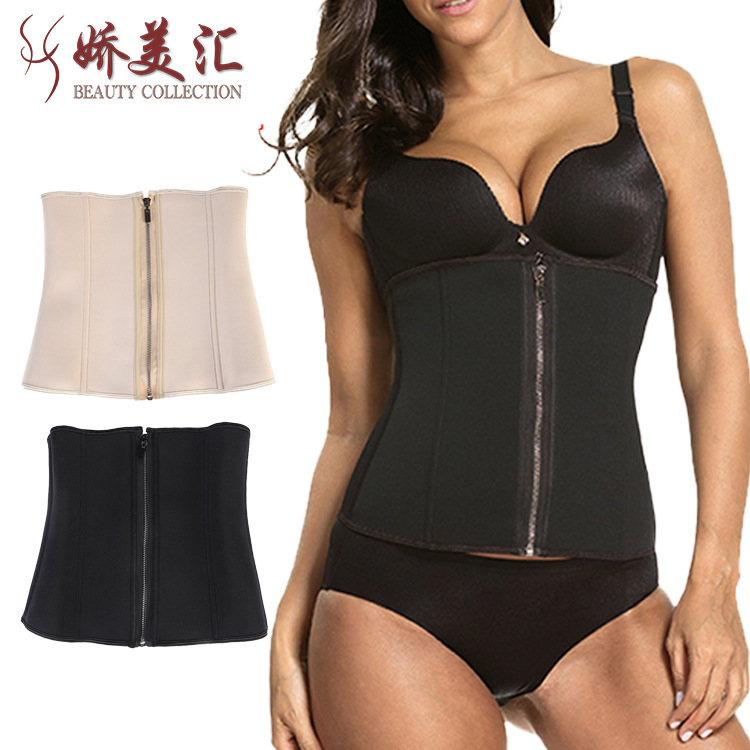 Rubber postpartum bandage with zipper