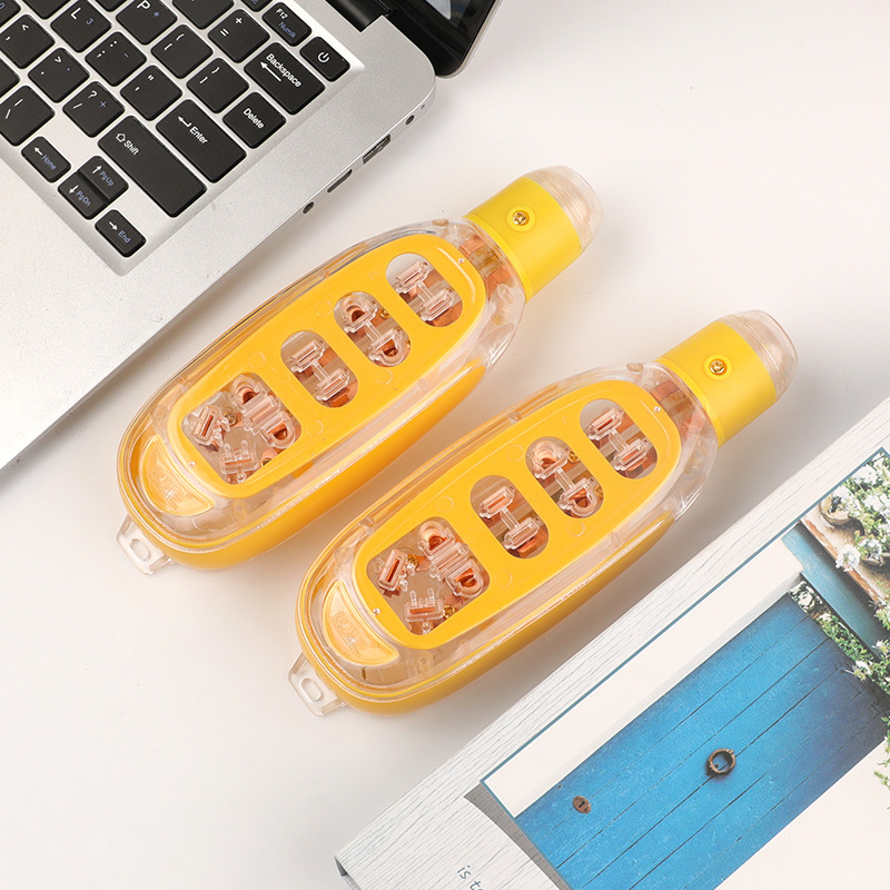 多功能透明无线插座家用多位排插加厚双铜片家电聚碳透明地拖批发