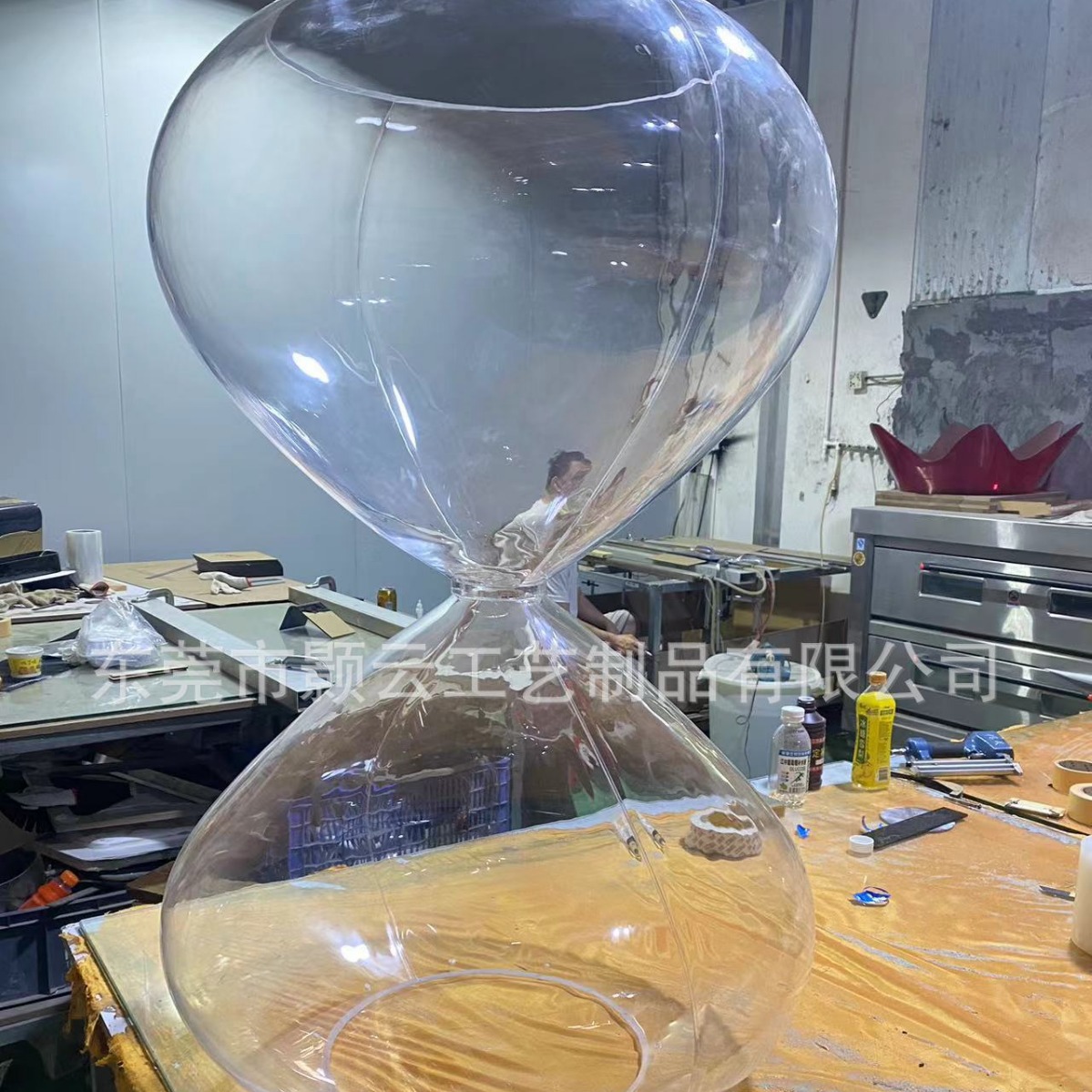 透明亚克力沙漏造型灯葫芦形透明漂流瓶子锥形漏斗美陈装饰沙漏