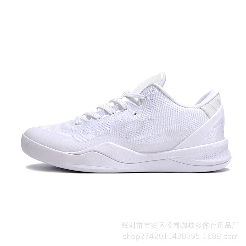 科比8代篮球鞋男KOBE鸳鸯ZK8全明星纯白色透气耐磨防滑气垫球鞋女|undefined