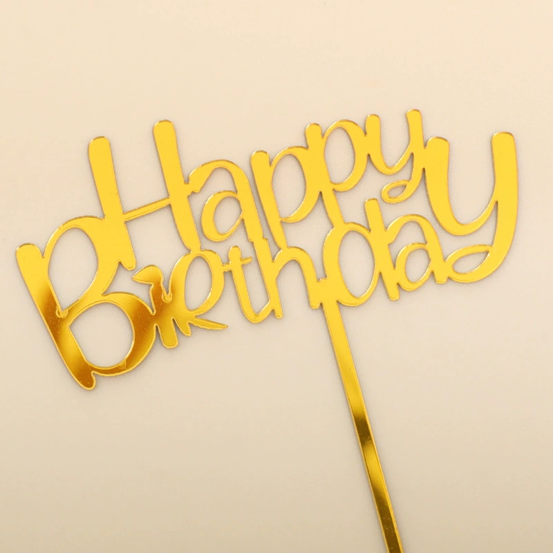 Украшение для торта «Happy Birthday», вставной декор, креативные вставные украшения для дня рождения