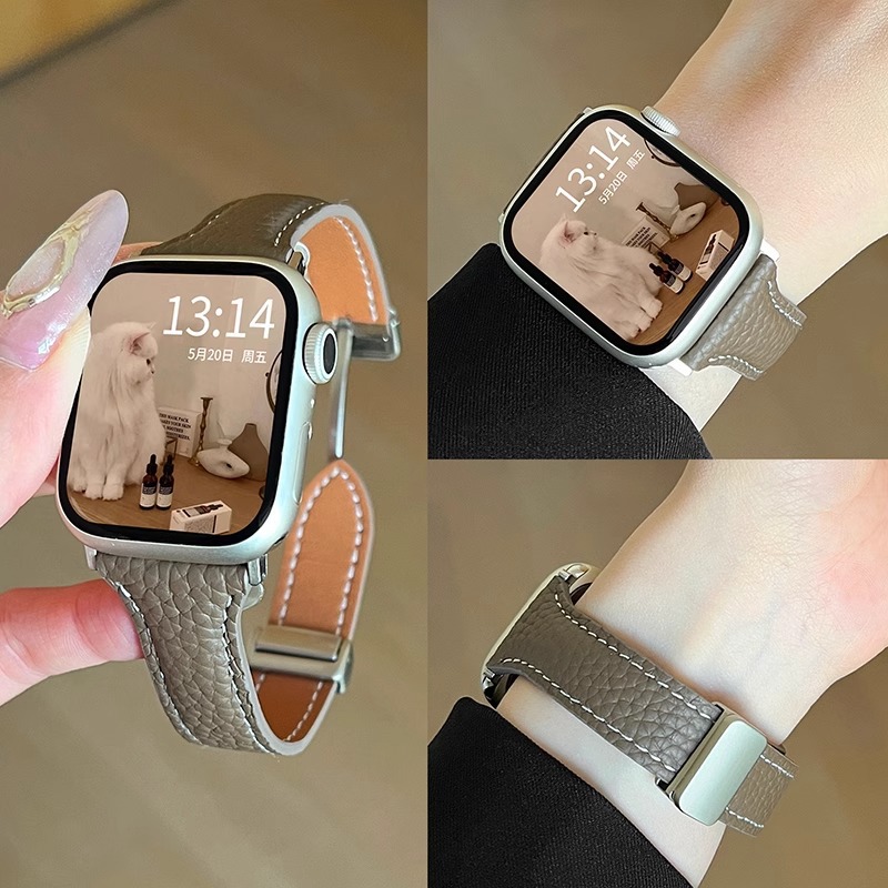 For Huawei Fit3/2 Genuine Leather Magnetic Xiaomi 98 Women's Sports Watch High Creative Women's Autumn and Winter Strap