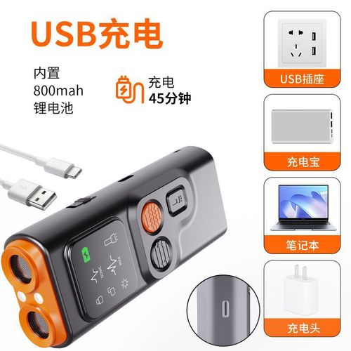 Cross-border ultrasonic dog repeller with dual LED probes, multi-functional handheld dog trainer, Amazon bark collar P7