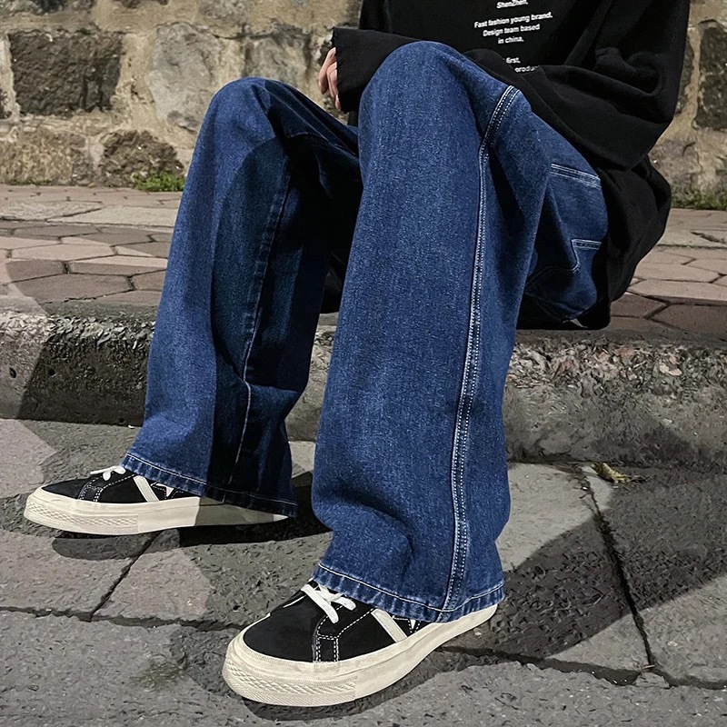 Men's Clothing Men's Retro Style Loose Straight Leg Casual Jeans Trendy Style Summer For Formal & Casual For Men_mkmklike.com