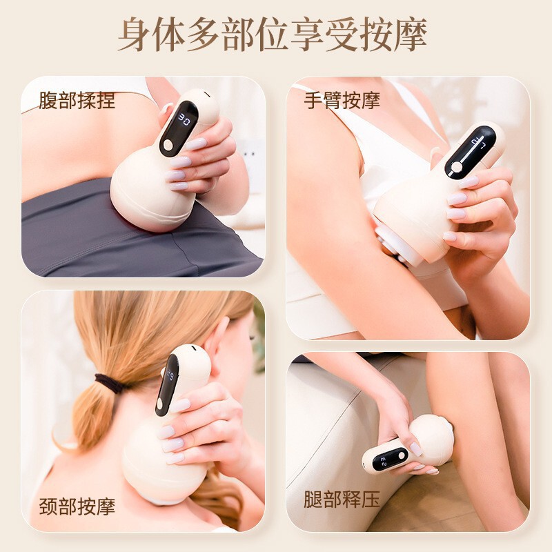 新型手持ちの腹揉み器で腹を揉む神器の石マッサージ器は電動腰椎を振動させて全自動で腹を携帯します。|undefined