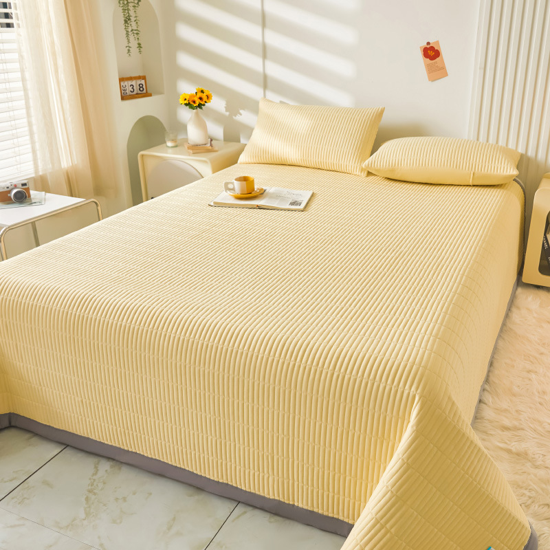 2025 nuevo estilo cubierta de cama de verano tatami de una pieza especial sábana acolchada cubierta de cama dormitorio individual juego de tres piezas