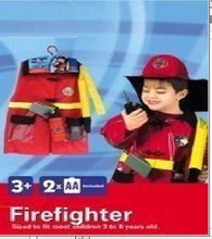 兒童消防員服飾套裝 職業套裝 萬聖節兒童舞台表演消防員服裝套裝