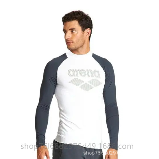 Arena Surf Suit High Collar Floating Split Long Sleeve Jellyfish Suit Outdoor Sun Protection Suit Quick-drying Swimsuit Diving Suit for Men