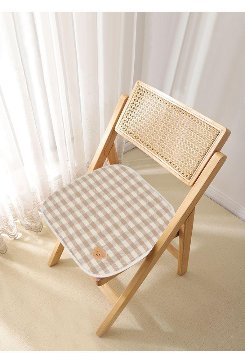 Car Seat Cushion Non-Slip Car Cotton and Linen Car Cushion Women's Brown Car Rear Breathable Cooling Cushion Universal Seat Cover Summer