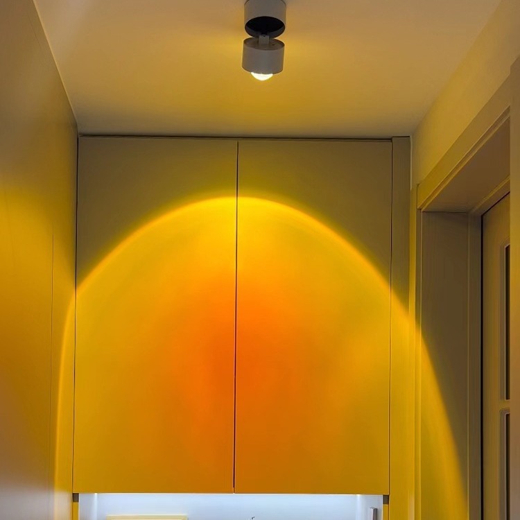 Red sol puesta de sol Spotlight arandela de La Pared ángulo ajustable comercial atmósfera lámpara Spotlight Home living room pared de fondo