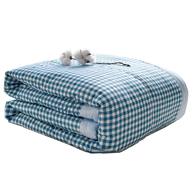Edredón de verano de algodón lavado de clase A, edredón de aire acondicionado, edredón delgado fresco de verano individual, lavable a máquina, lavado a máquina 2025 nuevo