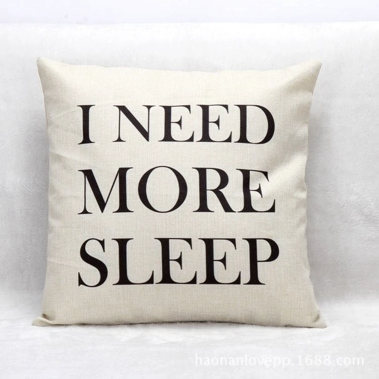 Pillowcase, sofa, chair, back pillow for bed, print