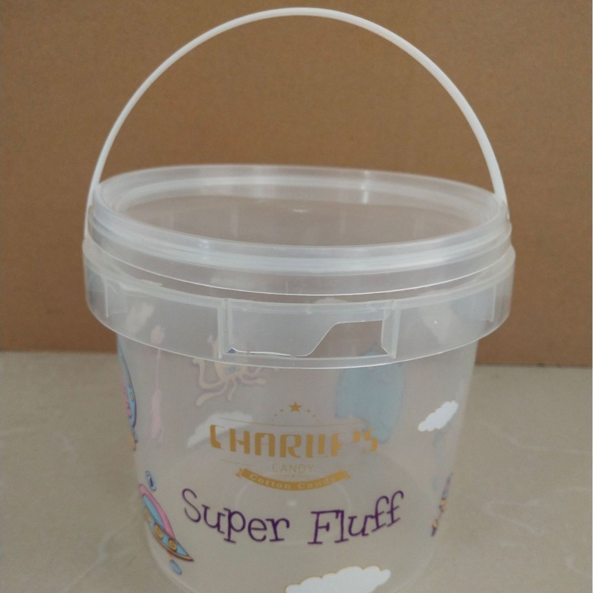 工厂直销 食品级塑料桶PP糖果巧克力豆爆米花饼干桶防盗扣设计